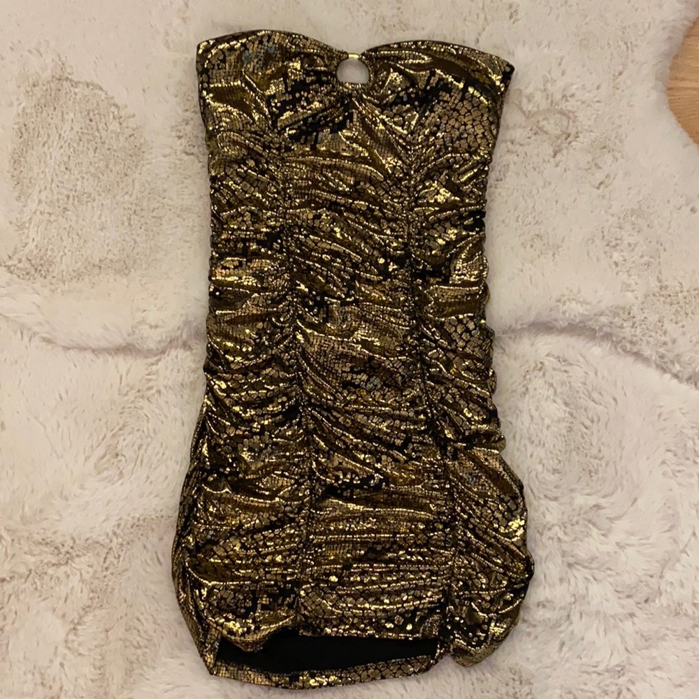 Gorgeous Gold Tube Dress Size M